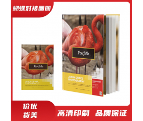 蝴蝶对裱精装画册
